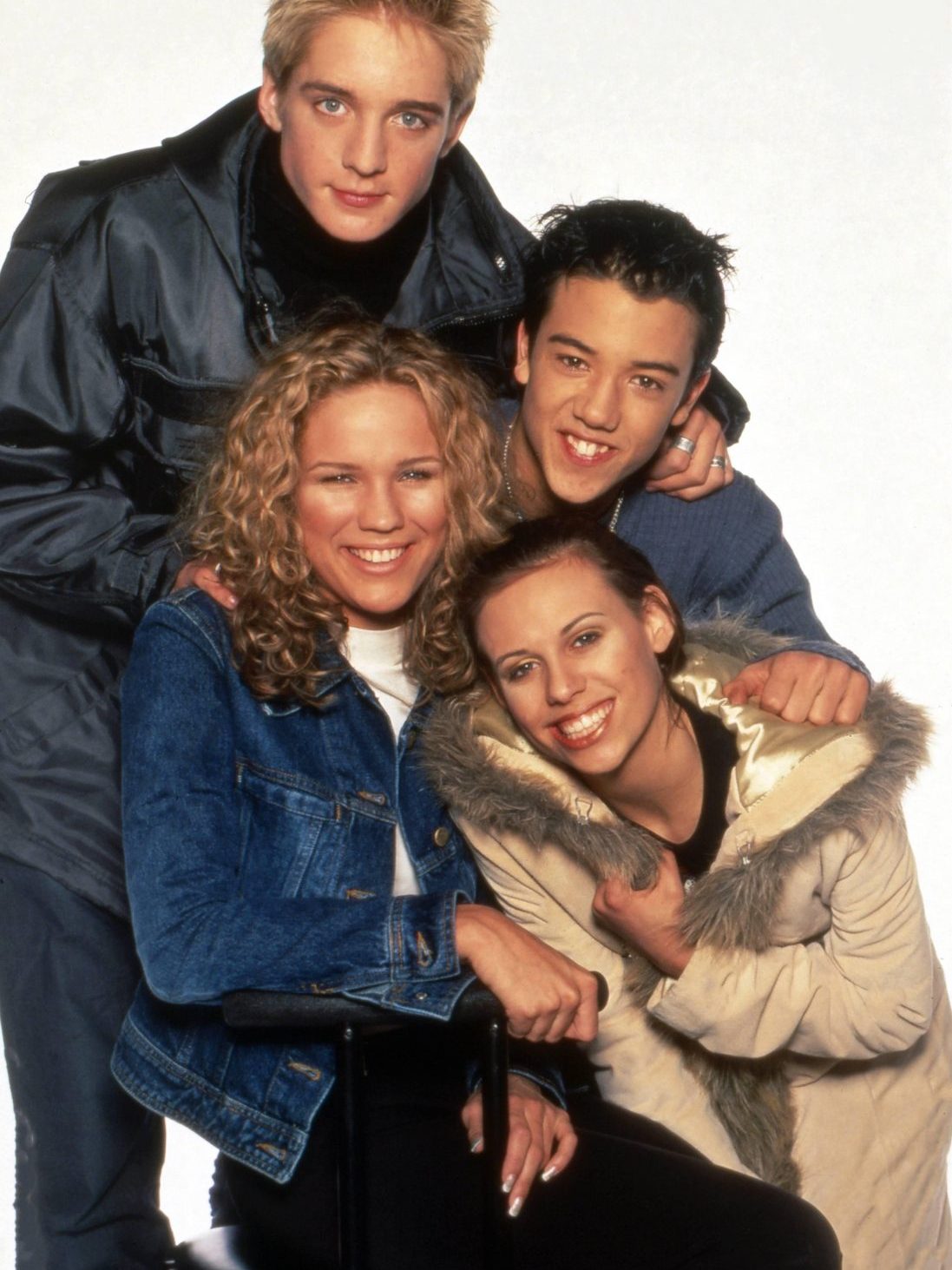 A*Teens group studio portrait, Sindelfingen, Germany, 2000, alternate shot